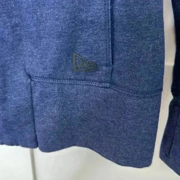 Navy Blue New Era Zip Up Sweatshirt size Medium - Picture 2 of 6